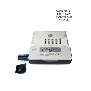 Buy an online SEBO AUTOMATIC X7 PREMIUM vacuum cleaner with a light brush and a charger.