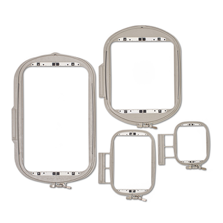 A set of four Baby Lock Altair 2 Sewing & Embroidery machines on a white background, ideal for use with a 37-Baby Lock embroidery machine or sewing machine.