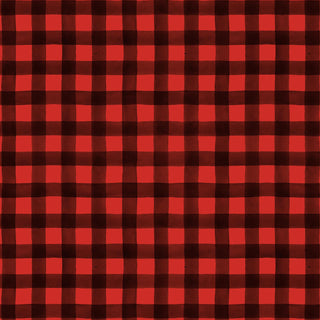 The Pinecone Ridge Lodge 2129-89 Buffalo Plaid Red/Black by Shelly Comiskey for Henry Glass Co. features a classic red and black check pattern, perfect for adding rustic charm to your décor.