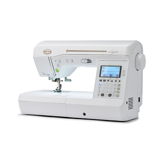 A Baby Lock Lyric Sewing & Quilting Machine on a white background.
