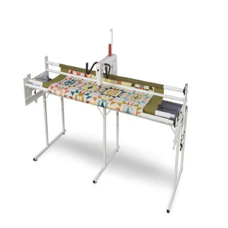 A Baby Lock Gallant with Villa Frame quilting machine on a white background.