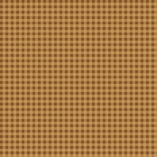 Brown and tan gingham checkered pattern with alternating horizontal and vertical lines, creating a grid of small squares that covers the entire image.