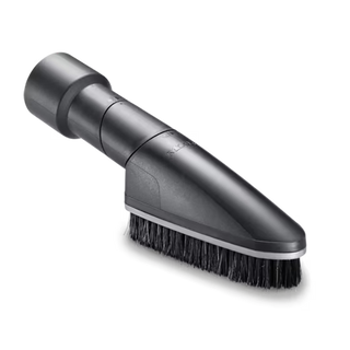 The 2-Miele Miele SUB 20 Universal Brush is a vacuum cleaner brush attachment featuring black bristles and a cylindrical connector, designed for cleaning delicate surfaces.