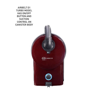 Buy a red-handled SEBO Airbelt D1 Turbo vacuum cleaner online.