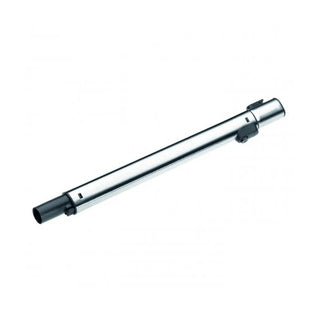 The Miele SET 220 Telescopic Wand by 2-Miele is a genuine vacuum accessory featuring a metal extension tube with black plastic fittings and an adjustable length mechanism. Also referred to as part number 6594726, this telescopic wand is designed for seamless compatibility with your vacuum and delivers optimal performance and versatility for all your cleaning needs.