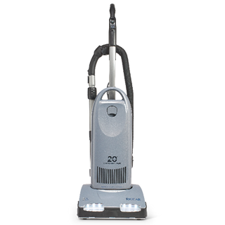 A Tandem Air Deluxe Upright Vacuum Anniversary Model by 10-Tacony on a white background.