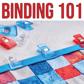 The Layton In-Store Class "BINDING 101 w/ Carla" on 6/20/26 from 1–4 pm teaches quilt binding basics—perfect inspiration for beginners sewing or quilting at the Layton location.