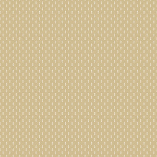 Featuring a beige backdrop adorned with a repeating small white floral pattern, Danelys Sidron for RBD Before the Bloom C18066-TEADYE Mira Tea Dye cotton by 56-Riley Blake is a premium quilting fabric perfect for your next project and available by the yard.