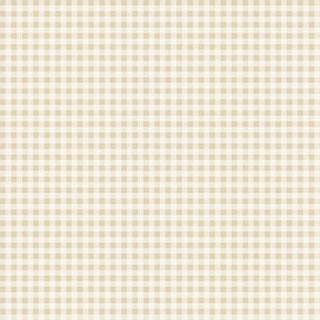 The Cider Mill PNBCMIL-6223-E HARVEST GINGHAM Fabric Yardage by 47-EE Schenck features a beige and white gingham checkered pattern with evenly spaced horizontal and vertical lines, creating a classic grid effect—crafted from premium cotton quilting fabric and available by the yard.