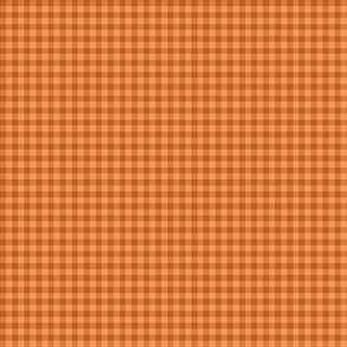 Cider Mill PNBCMIL-6223-O HARVEST GINGHAM Fabric Yardage by 47-EE Schenck features a premium cotton fabric with an orange and brown gingham checkered pattern, showcasing evenly spaced horizontal and vertical lines for a classic grid design—ideal for quilting or sewing projects. Available by the yard.