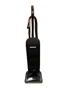The Oreck Elevate Control by Imagine Sewing & Vacuum is a lightweight vacuum cleaner with a black body and handle, shown against a white background.