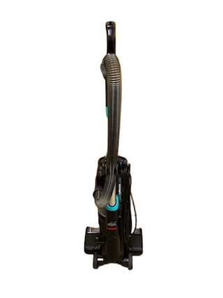 A front-facing Bissell MultiClean Allergen Lift-Off Pet vacuum by Imagine Sewing & Vacuum, shown with hose attachment and HEPA Sealed Allergen System, set against a white background.