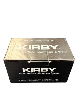 A black and white box labeled "Kirby Altair Platinum" from Imagine Sewing & Vacuum features "AMERICAN MADE. SINCE 1914." on the top flap—ideal for use with your refurbished Kirby vacuum and its powerful suction.