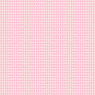 Kimberbell Maywood Studios Sweet Shoppe Diamonds Pink MAS11031-P Fabric features a soft pink and white diamond grid, perfect for quilting cotton or Sweet Shoppe projects. Brand: Maywood Studios.