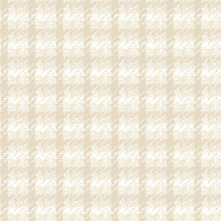 The Maywood Studios Holly Jolly Flannel MASF10897-E Plaid Cream Yardage by 47-EE Schenck features a beige and white houndstooth pattern, available in 1-yard increments.