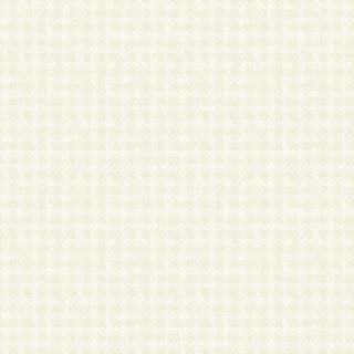Maywood Studios Holly Jolly Flannel MASF10898-E Texture Cream Yardage by 47-EE Schenck features a pale beige 1-yard fabric with a subtle plaid pattern and faint white textured lines.
