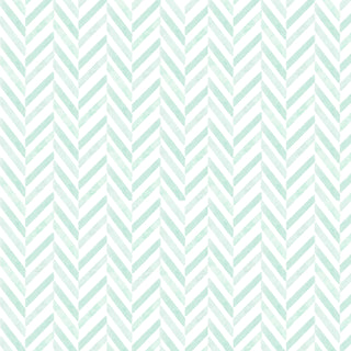 P&B Textiles First Impressions Flannel 6023BT Chevron Teal Fabric features a light green, white, soft peach, and teal herringbone chevron pattern—ideal for geometric baby flannel projects or milestone panels.