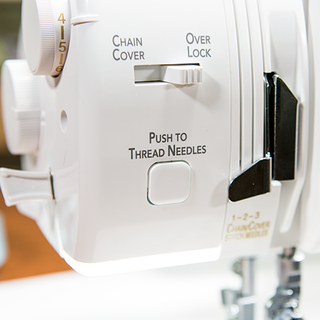 A Baby Lock Triumph Serger sewing machine.