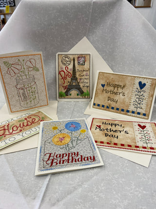 Embroidered Greeting Cards Layton
