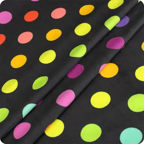 Free Spirit Tula Pink True Colors Graywork Minky MKTP011.SHADOW Disco Poms - Shadow