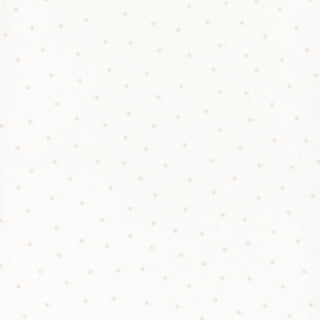 Kimberbell Basics Flannel Small Dots White/Cream MASF8210-WE by 42-Kimberbell features small light gray dots on white—perfect fabric for quilts or adding to your Kimberbell collection.