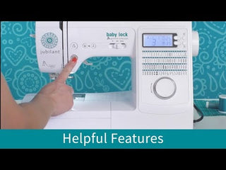 Video: how to use the Baby Lock Jubilant's features