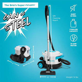 Buy the Simplicity BRIO canister vacuum cleaner online.