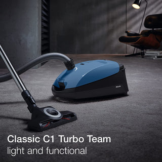 Miele Classic C1 Turbo Team Canister Vacuum Cleaner is a light and functional vacuum cleaner.