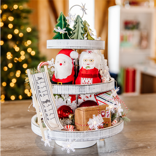 Celebrate Holiday Cheer w/ a North Pole Tier Tray
