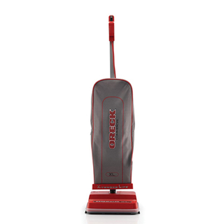 An Oreck Commercial U2000R-1 8 Pound Upright Vacuum on a white background.
