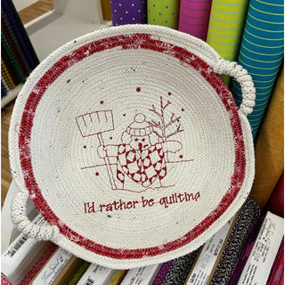 Embroidered Rope Bowls and Coasters – Layton