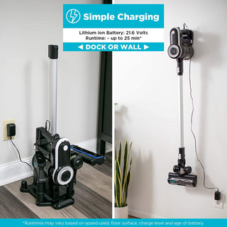 A picture of a Simplicity S65S Standard Cordless Stick Vacuum and a picture of a Simplicity S65S Standard Cordless Stick Vacuum.
