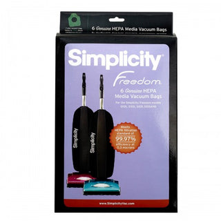 Simplicity Freedom SLH-6 HEPA Media Bags For Freedom S10 Models